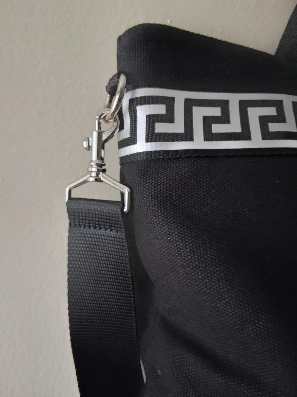 Versace black canvas